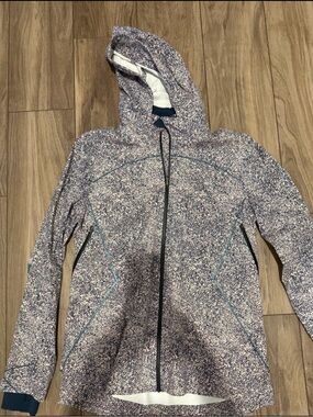 lululemon athletica speckled hooded jacket 12